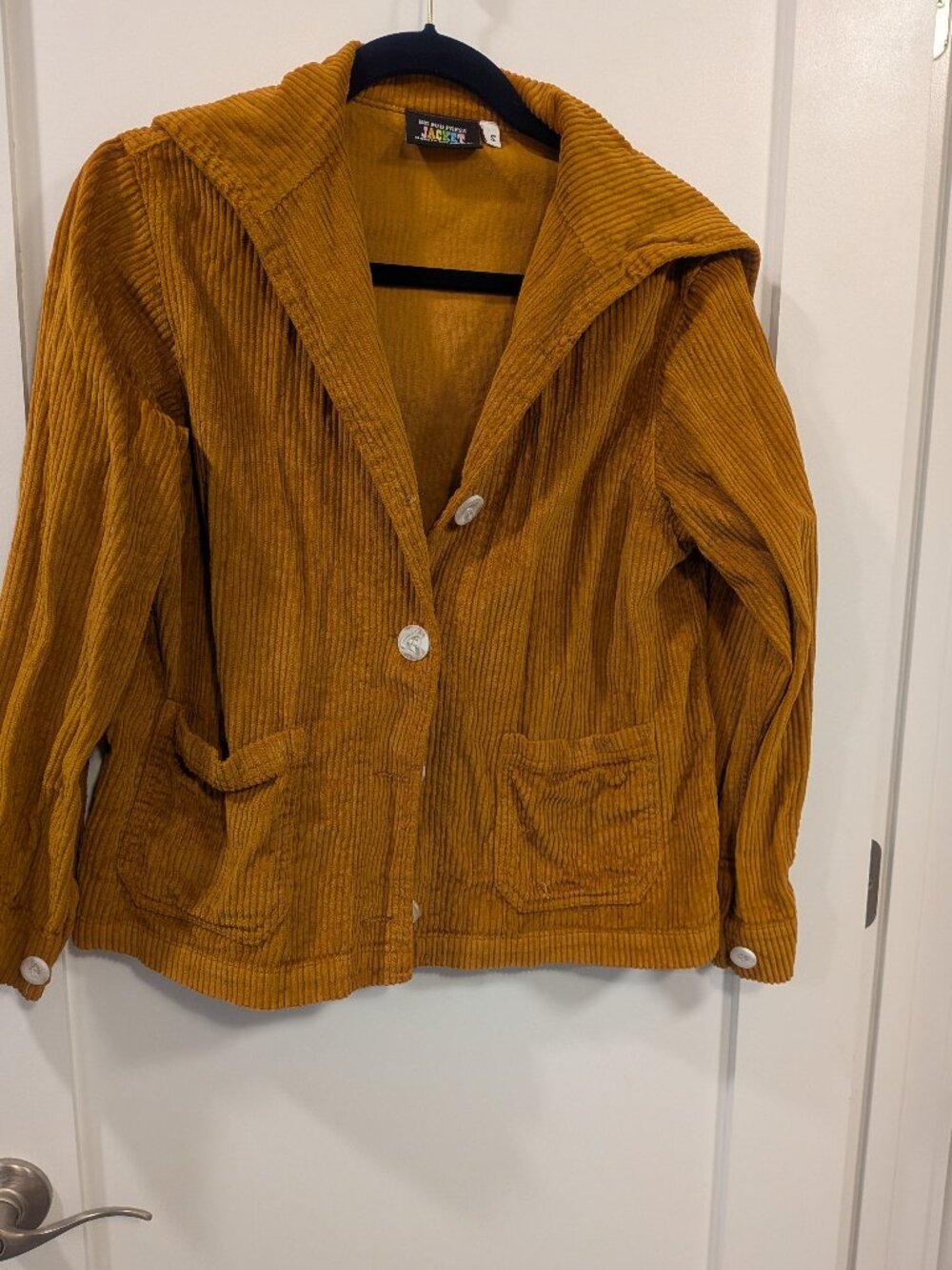 Big Bud Press - size small corduroy burnt orange jacket